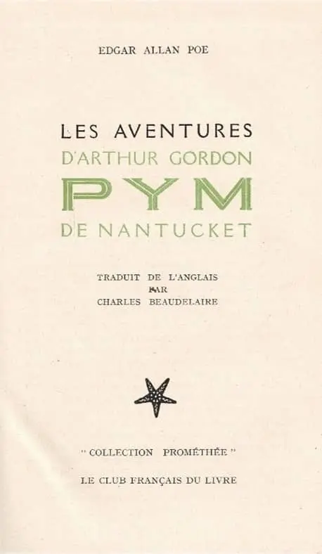 Edgar Allan Poe: Les aventures d’Arthur Gordon Pym de Nantucket (Hardcover, français language, 1947, le Club français du livre)